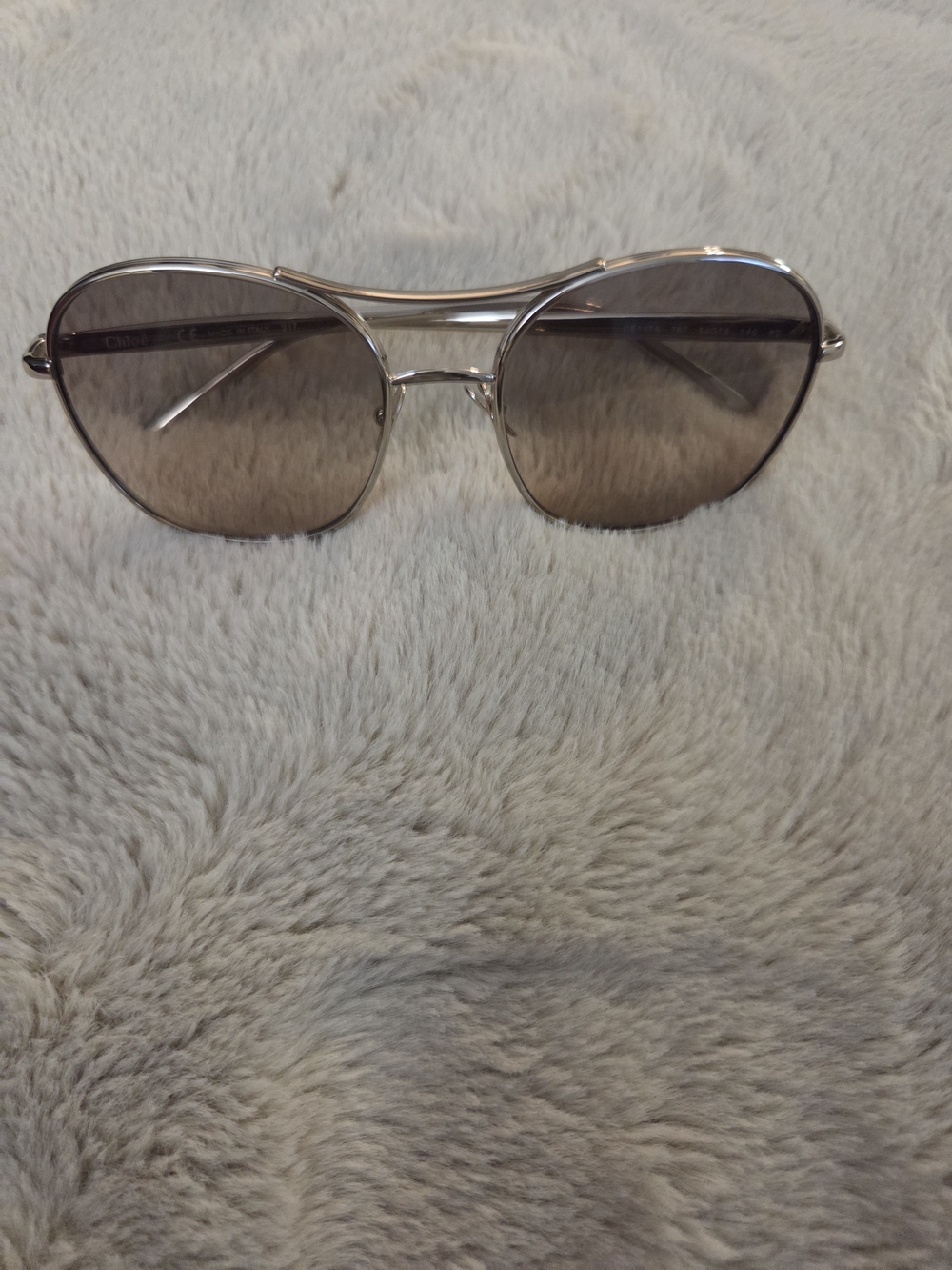 Gold Frame Brown Lens Women's Aviator Sunglasses